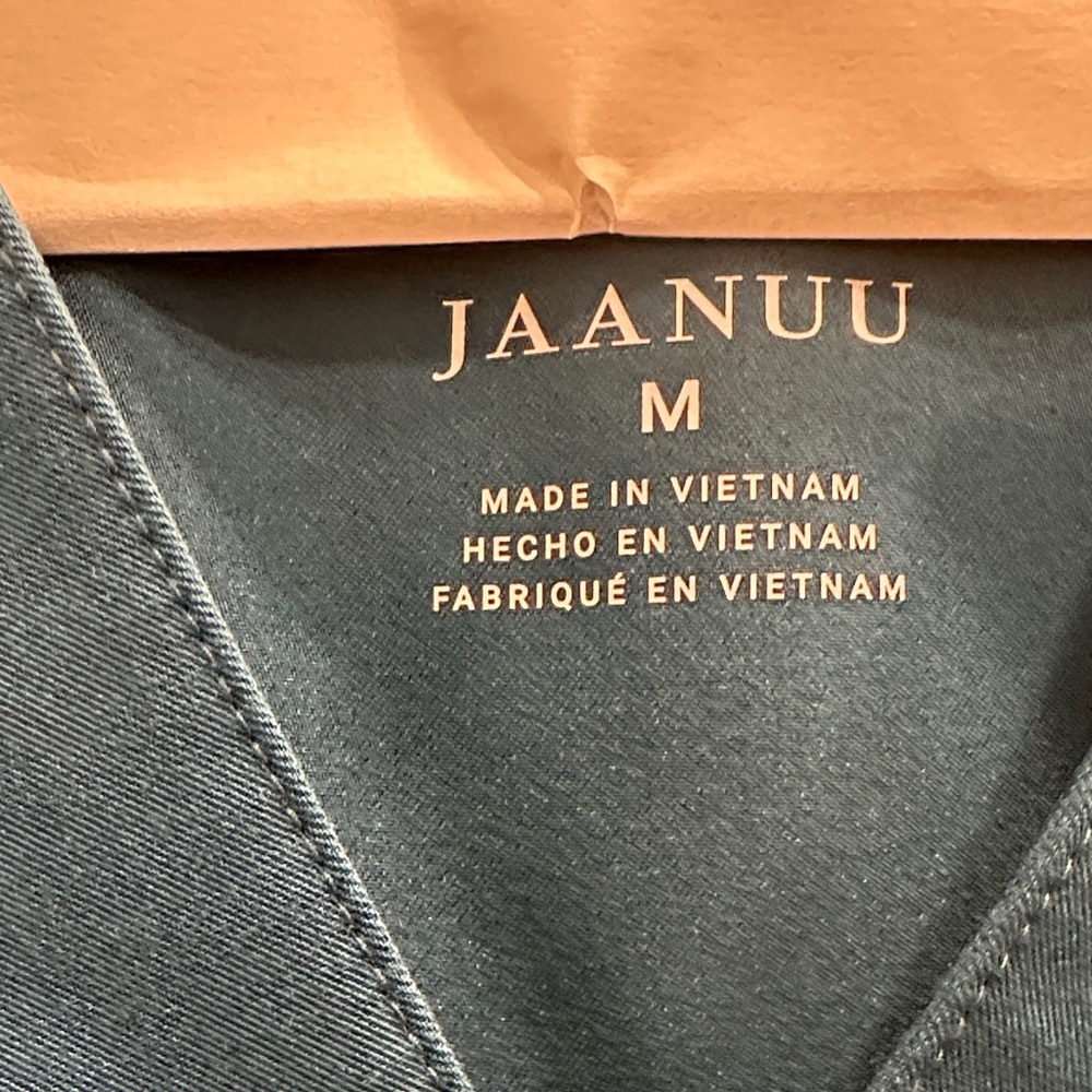 Jaanuu Deep Blue Scrub Top - Picture 2 of 3